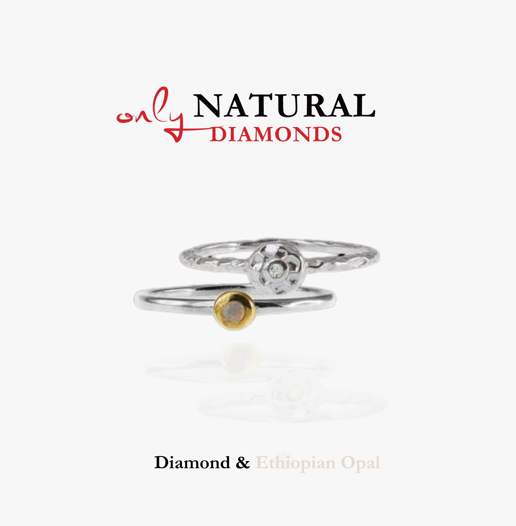 Diamond & Ethiopian Opal Rings