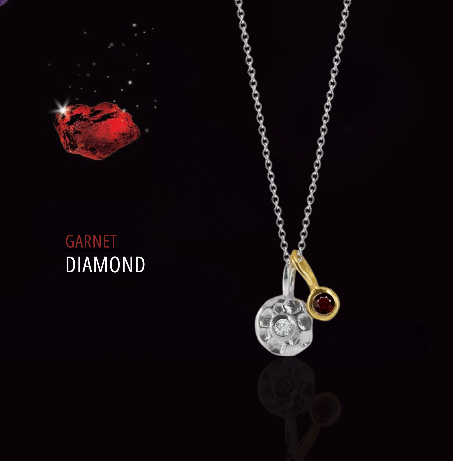 Diamond & Garnet Necklace