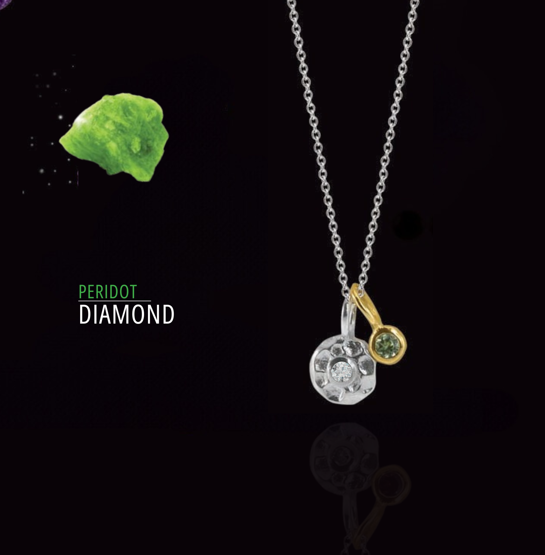 Diamond & Peridot Necklace