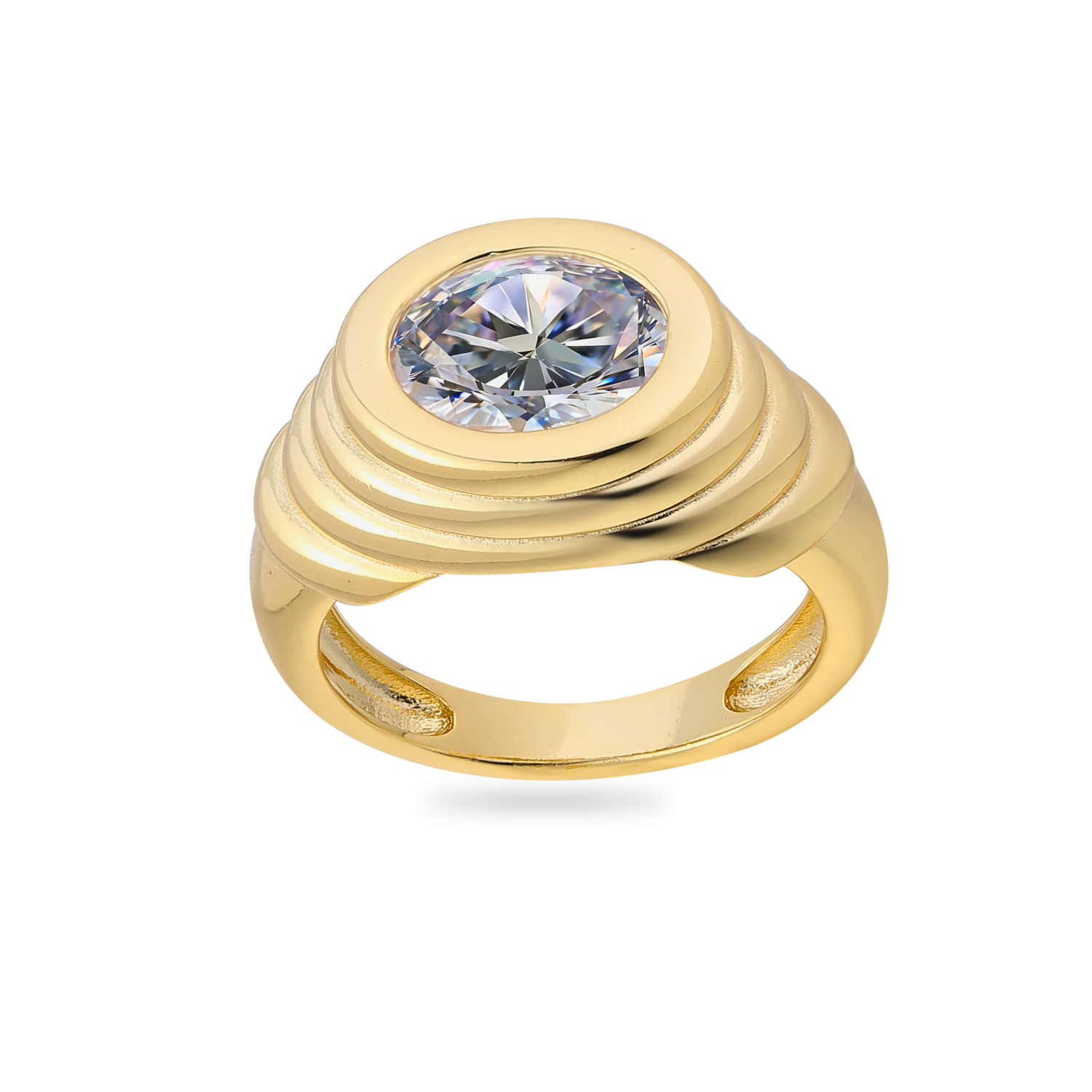 Golden Radial Ring