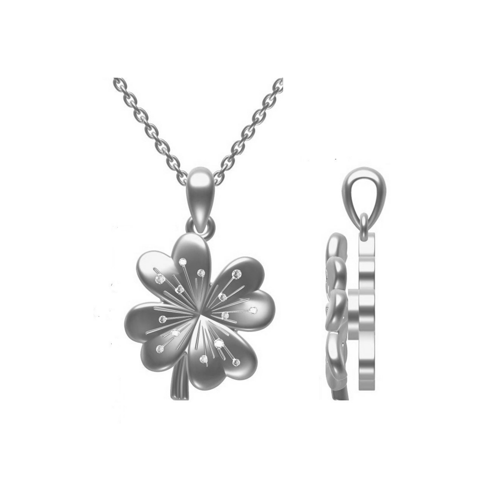 Lucky Four-Leaf Clover Necklace