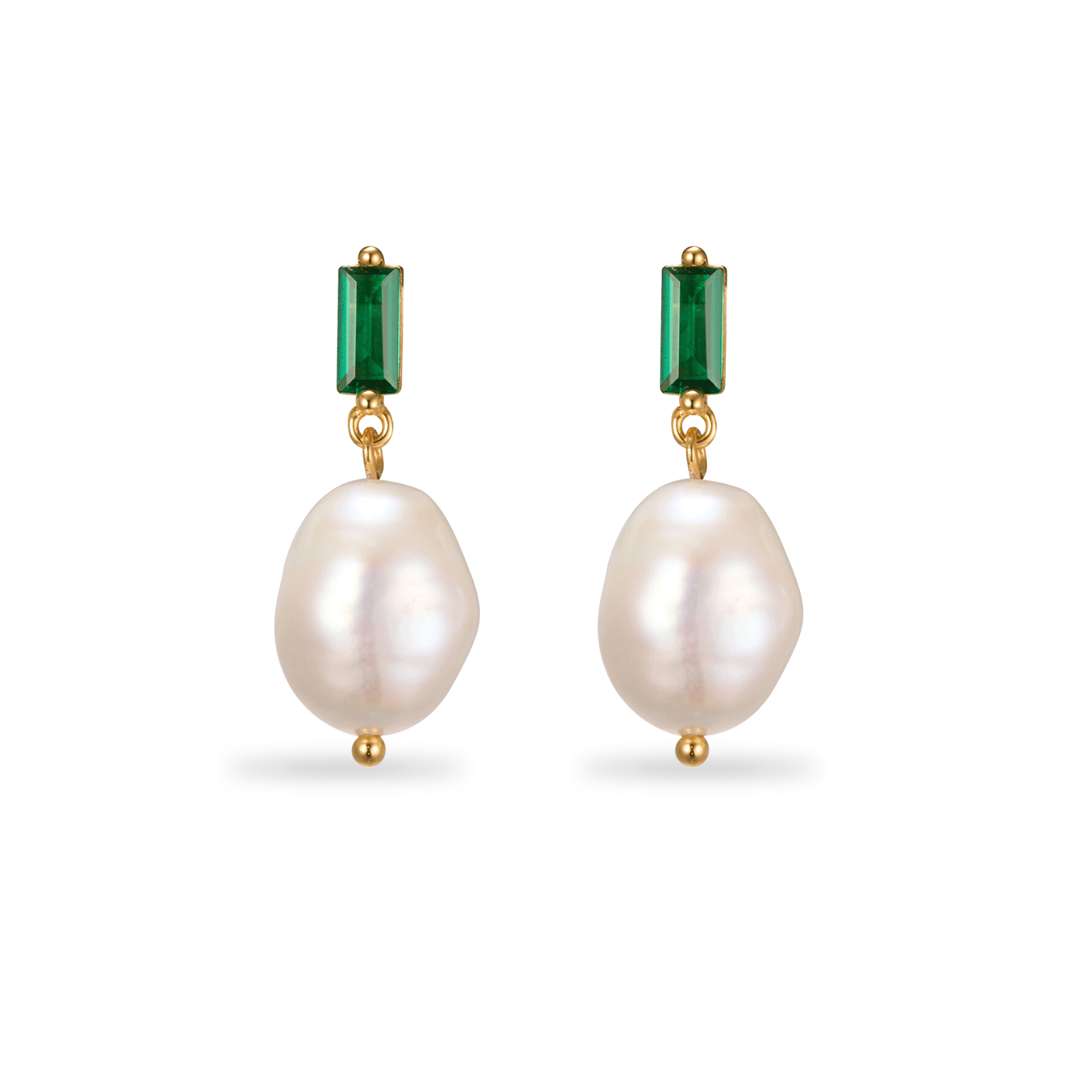 Single Drop Pearl Earrings