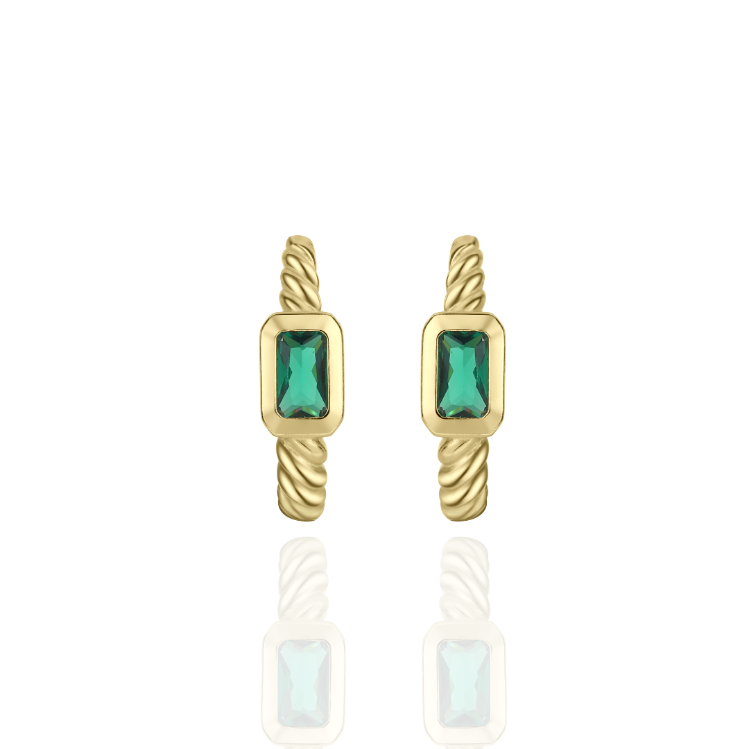 Novella Green Earrings