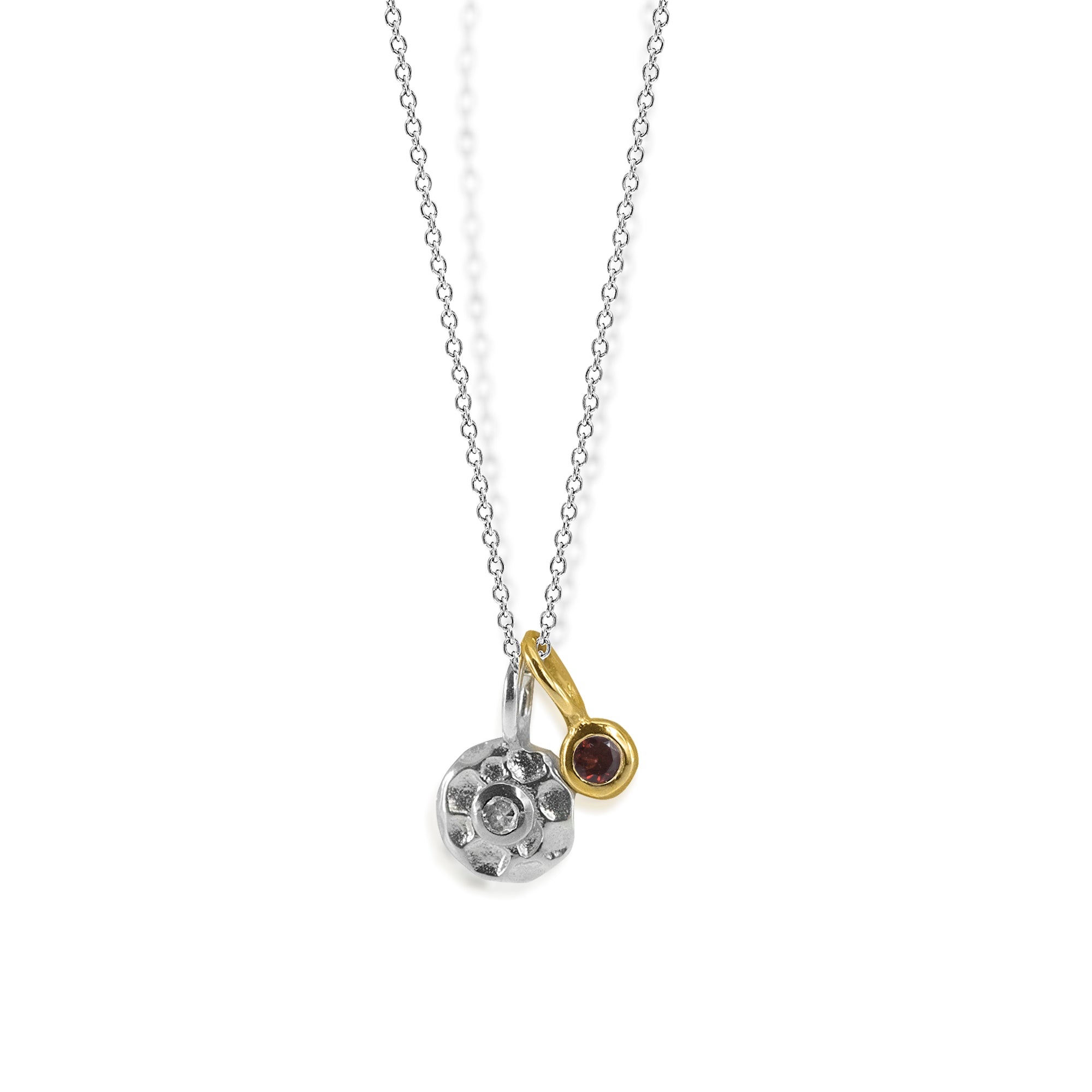 Diamond & Garnet Necklace