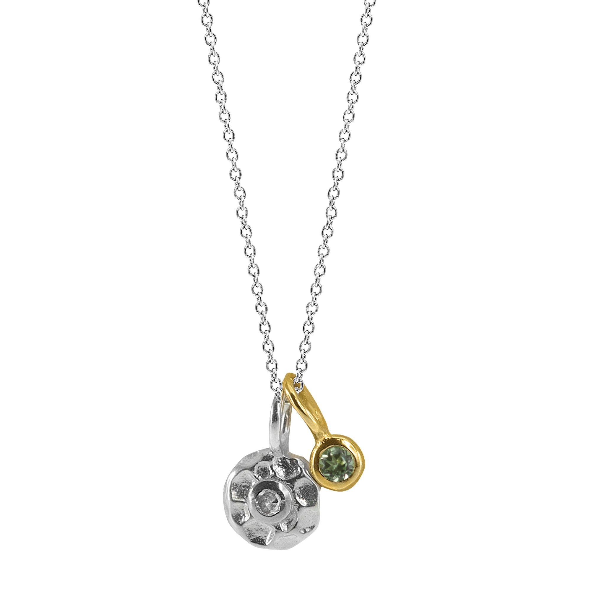 Diamond & Peridot Necklace
