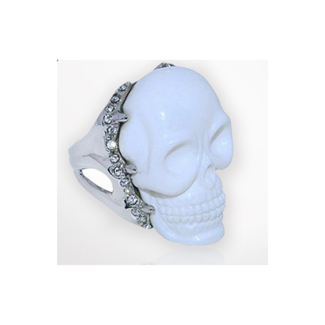 White Skull Ring