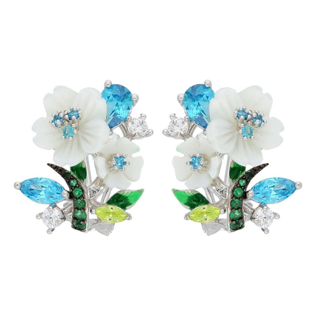 White Snow Flower Earring - penelope-it.com
