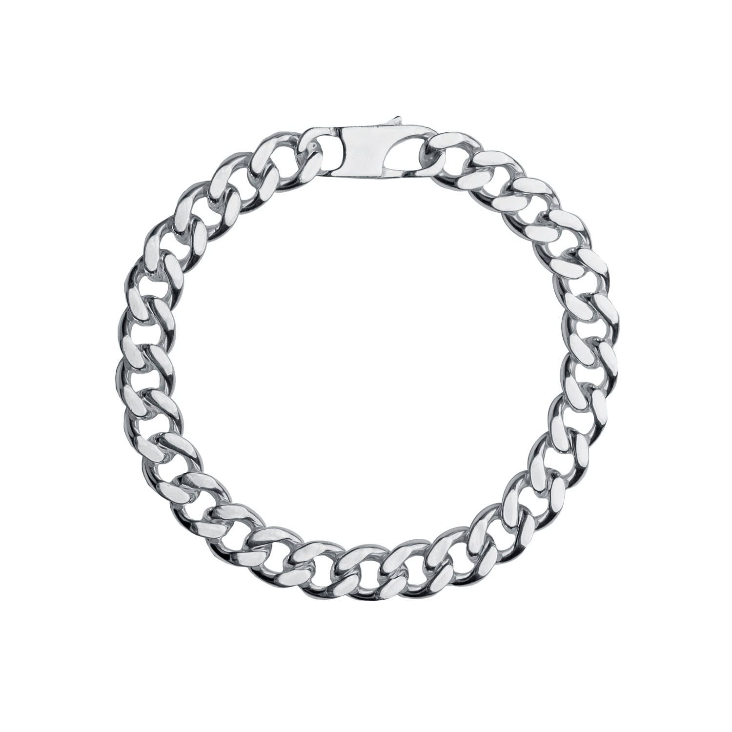 Curb Silver Bracelet
